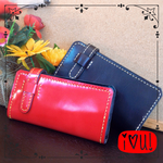 【7月送料無料】こだわり手縫い!やわ革レザー長財布!