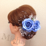 ブルーローズのヘッドドレス