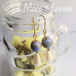 陶器のパール風鈴(ピアスorイヤリング)