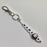 バレーボール 名前入りキーホルダー 色付き 名入れ