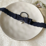 ブラックレースのたらりんリボン♡