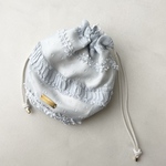 drawstring pouch /まんまる巾着ポーチ