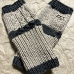 指無し手袋 手編み