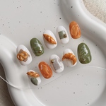 パンネイル パン ネイルチップ ネイル デザインネイル ネイルチップオーダー ネイルデザイン ニュアンスネイル 大人ネイル カラフルネイル 食べ物ネイル ミニチュア ミニチュアパン ハンドメイド