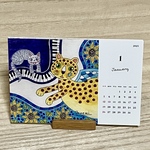 2025年 卓上カレンダー 猫イラスト