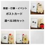 【送料無料】季節・行事・イベント ポストカード 選べる3枚セット