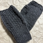 指無し手袋手編み毛糸 女性用