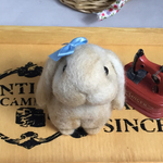 ロップイヤーうさぎ 【マーブルさん】 羊毛フェルト