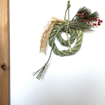 新作《2024》稲穂香る和のしめ縄飾り②フレッシュ 生花
