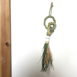 新作《2024》稲穂香る和のしめ縄飾り④ フレッシュ 生花 純和風