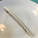 小粒パールのバレッタ