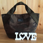 ★迷彩柄×無地 ★トートバッグ