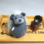 ふわっふわ〜なハリネズミ【針山 銀次】 羊毛フェルト