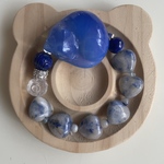 star09様オーダー専用 ソーダライト ブレスレット 猫 ラピスラズリ オーダー承ります