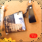 別プリント可!特殊トナー印刷!バベルの塔レザーコインケース!【送料無料】