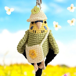 初夏のキャップ&ショルダー(インコバッグチャーム用)