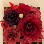 赤系アレンジ フレーム  黒