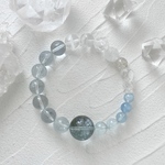 A様専用ページ アクアマリン 水晶 ホワイトガーデン セリサイトインクォーツ スノークォーツ アイリス水晶 ホワイトルチルマイカ 天然石ブレスレット パワーストーンブレスレット