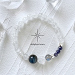 K様専用ページ ラブラドライト ホワイトファントムクォーツ アイオライト 水晶 天然石ブレスレット パワーストーンブレスレット