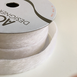 20㎜幅 ショートファーリボン(ホワイト)