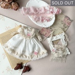 再販【Fleurace】手染めのお花とレースのワンピースセット