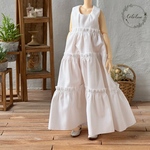 ティアードワンピース(ホワイト) 22cmドールサイズ ピュアニーモ2エモーションS