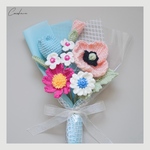 チューリップ 卒業式花束 枯れない花 ブーケ 毛糸 花 あみぐるみ かぎ編み 花束 卒業式 プレゼント 卒業祝い 就職祝い ハンドメイド 編み物 手作り花束 記念日 結婚式 発表会 ベビーフォト