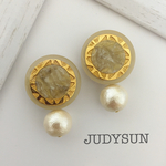 ヴィンテージボタン&コットンパール(BIG)