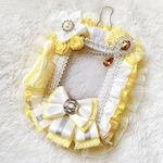 硬質ケースデコ トレカケース ホワイト×イエロー