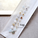 耳つぼジュエリー 016 autumn ベッコウ mix|シンプル