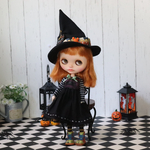 ハロウィン用とんがり帽子とワンピースセット