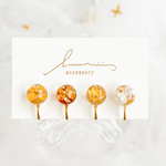 【10月10日まで】秋香る 金木犀4粒セット 淡水パール 小ぶり