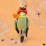 インコのバッグチャーム用着せかえ「ハロウィン1」