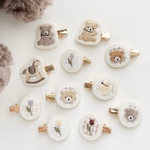 【受注制作】キッズ 刺繍ヘアクリップ各種