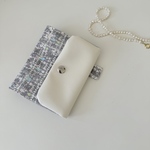 new▷ユースフルマルチポーチ(パスポートサイズ)/フェイクツイード(グレー)