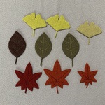 g様オーダー品 ちりめん細工 落ち葉