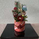 ちりめん細工:賑やかお正月のアレンジメント(5)