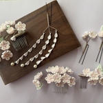 p様ご依頼品 桜咲くつまみ細工髪飾り