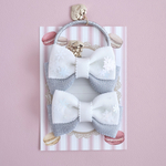 まいにちりぼん🎀スノードーム⛄️白銀の世界❄️キッズサイズゴム