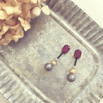 ビジューMIX大振りピアス