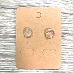 送料無料 ローズクォーツ ピアス 小 レジン
