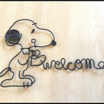 【送料無料】ワイヤーアート☆ウエルカム付き