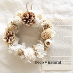 値下げ¥3200→¥2800 木の実たっぷりnaturalリース*