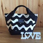 ▲波ボーダー×無地▲トートバック