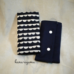 【すぐ発送可能】抱っこ紐よだれカバー◆nina(ニーナ)モルン(雲)×ネイビー