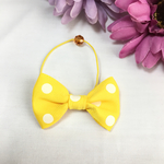 送料込⁂ベビーヘアゴム⁂水玉リボン⁂キイロ