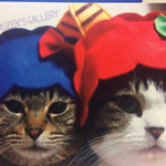 【送料無料】第二弾!!猫のポストカード 4枚(2種各2枚) 節分 鬼コス