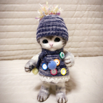 ランドセルを背負った猫の1年生