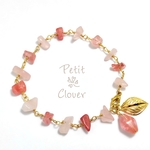 ★SALE★*Pink×Pink* 春色!ピンクのクォーツブレスレット