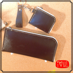 人気L型ファスナー!本革使用!ロングウォレット!ミニコインケースおまけ付き!!